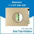 thumbnail image 4 of - File Folder Labels, bet Letter Green Mc (Alternate Color) Stickers, Compatible with Smead BCCR/BCCS - TPAM Series Stickers, 1" x 1-1/4", 120 Labels per Package, 4 of 8