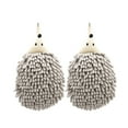 thumbnail image 2 of hengsof 2pcs Hedgehog Chenille Hand Towel Cute Hanging Hand Wipe Ball Hand Towel Thickened Absorbent Hangable Multifunctional Hand Towel, 2 of 8