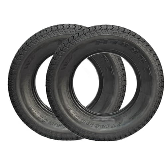 eCustomrim 2-Pack Eco Trail ST185/80D13 Trailer Tires Bias Ply Load C 1480 Lbs. - 2 Year Warranty w/Free Roadside