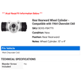 thumbnail image 2 of Rear Rearward Wheel Cylinder - Compatible with 1964 Chevrolet C60 - Dynamic Friction, 2 of 2