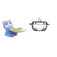 thumbnail image 1 of Figura de oso,Bandeja para gatos Bandeja para dulces para gatos Bandeja para estatuas de resina,Plato de dulces,Plato de dulces de vidrio con tapa Tarro de dulces decorativo,Para el buffet de, 1 of 8