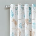 thumbnail image 2 of Lush Decor Harbor Life Light Filtering Window Curtain Panels Blue/Taupe 52x84 Set, 2 of 5