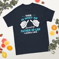 thumbnail image 2 of Awesome Father-In-Law Father's Day Papa Daddy Father Graphic classic tee (Navy, 3XL), 2 of 4