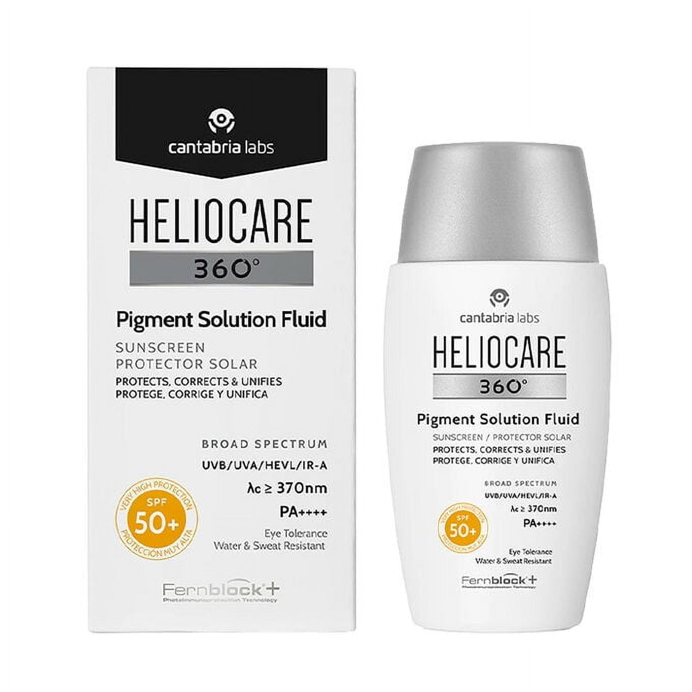 Heliocare 360 Pigment Solution Fluid SPF50+ 50Ml - Walmart.com Heliocare 360 Pigment Solution Fluid SPF50+ 50Ml - Walmart.com