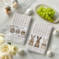 thumbnail image 3 of Sm:)e Eggs Hunny Bunny Happy Easter Kitchen Dish Towels 18x26 Inch Set of 2 Buffalo Plaid, 3 of 6