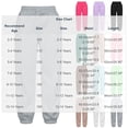 thumbnail image 4 of HAOTAGS Fleece-Lined Sweatpants for Boys & Girls Elastic Waist with Functional Side Pockets, Warm & Stretchy Joggers Gray Size 3T, 4 of 7
