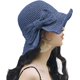 thumbnail image 2 of Foldable Wide Brim Floppy Straw Beach Sun Hat,Summer Cap with Bowknot for Women Girls,Strap Adjustable, 2 of 5