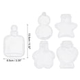 thumbnail image 2 of Uxcell Transparent Dried Flower Bookmarks Clear Pressed Flower Bookmark Wishing Bottle Sticker 20Pcs, Style 4, 2 of 5