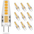 thumbnail image 1 of Dimmable G4 LED Bulb, 3W Equivalent to 30W Halogen, 300LM Warm White 3000K Energy Saving Bulb, Flicker Free, AC/DC12-24V, 360 Beam Angle, 1 of 4