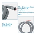 thumbnail image 4 of Drain Hose Extension Set Universal Washing Machine 1.5M, Include Bracket Connector and Clamps Hoses, 4 of 6