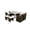 Brown+Beige, variant on 7 Piece Outdoor Wicker Sectional Dining Set, Outdoor Furniture Set with Stackable Armrest Chairs, Patio Dining Set for 6, Brown Gray Rattan