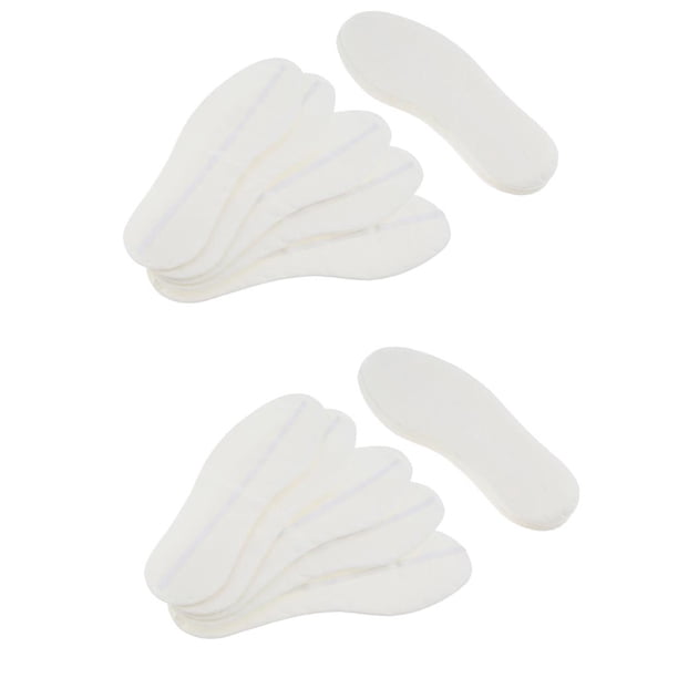 10 pares de forros desechables para , plantillas transpirables, absorbentes de sudor, almohadilla conveniente