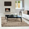 thumbnail image 4 of Orian Wild Weave Area Rug 1613 High Pile Beige Petals Vines Floor Decor Abstract Carpet, 4 of 4