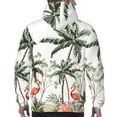 thumbnail image 6 of Bingfone Flamingo Palm Trees Men'S Drawstring Hoodie Long Sleeve Pocket Sweatshirts-Xx-Large, 6 of 9
