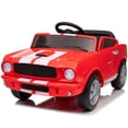 thumbnail image 6 of Funride Ride on Toys for Toddlers, 12 Volt Licensed Shelby GT350 Electric Cars with Remote, Toy Gift with USB, Bluetooth Music, Horn, LED Light, Red, 6 of 11