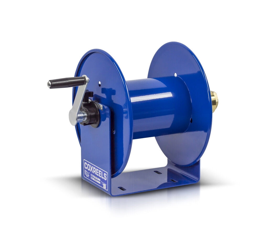 112WL1100 WELDING HAND CRANK HOSE REEL: 1/4IN ID 100FT TWIN CAPACITY LESS HO