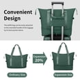 thumbnail image 4 of Zimtown Carry-on Luggage Set 3 Piece Lightweight Suitcase Set with Duffel Bag, PP Hard Shell Suitcase 20" Luggage Sets Spinner Wheels, Green, 4 of 17