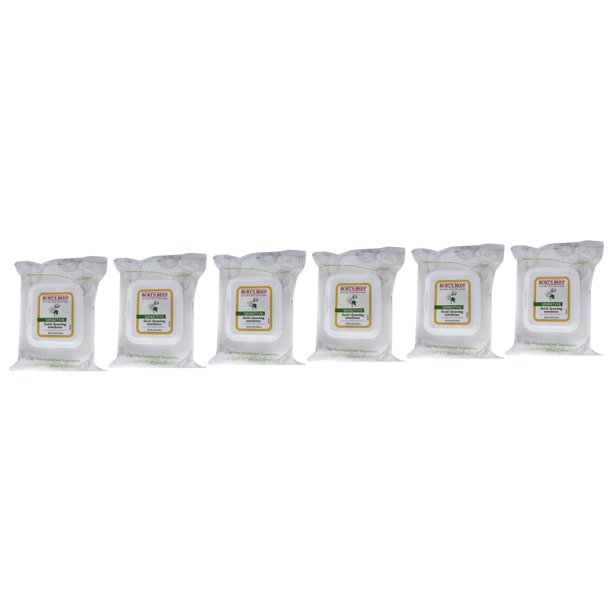 Toallitas limpiadoras faciales para pieles sensibles de Burts Bees para unisex - 30 unidades - Paquete de 6 Burts Bees Burts Bees Toallitas 30 Count