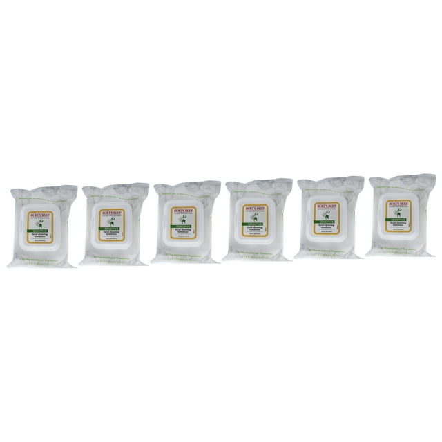 Toallitas limpiadoras faciales para pieles sensibles de Burts Bees para unisex - 30 unidades - Paquete de 6 Burts Bees Burts Bees Toallitas 30 Count