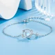 thumbnail image 1 of Pulseras de mano de plata de ley s925 para mujer, accesorios de joyería de lujo Vintage, cristal de estrella brillante, 1 of 5