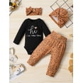 thumbnail image 4 of Newborn Baby Girl Clothes Im New Here Infant Newborn Outfit Cute Toddler Baby Girl Outfits 4PC Set 0-3 Months, 4 of 6