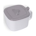 thumbnail image 3 of Caja de especias Bewildely con tapa cucharas organizador a prueba de polvo Blanco gris, 3 of 6