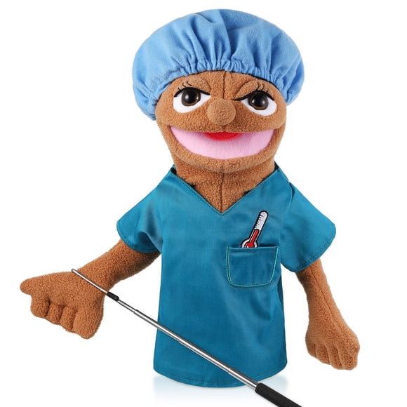 Títere de Mano Enfermera YoungJoy de Peluche con Varilla de Control
