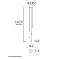 thumbnail image 4 of E24595-93PC ET2 Lighting Swank-30W 5 LED Pendant-15 Inches wide by 5.5 inches high-Polished Chrome Finish, 4 of 5