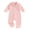 Pink, variant on Infant Baby Girl Boy Pajamas Romper Button-Up One Piece Jumpsuit Long Sleeve Red Christmas Pjs Sleepwear Fall Nightwear