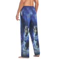 thumbnail image 6 of Dogs and Butterflies Men's Lightweight Pajama Bottoms Stretch Elastic Waist Side Pockets Spring Fall, 6 of 7