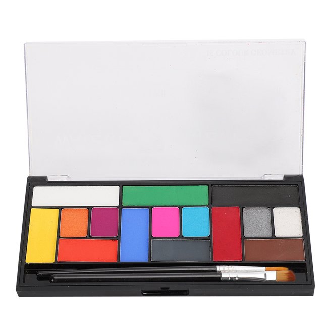Pincel para pigmentos de pintura corporal Soluble en agua portátil, herramienta cosmética de Halloween DIY