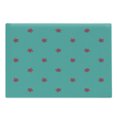 thumbnail image 1 of Teal Cutting Board, Hand Drawn Pink Wild Flowers Pattern on Teal Background Flora Theme Nature Inspired, Decorative Tempered Glass Cutting and Serving Board, Large Size, Teal Hot Pink, by Ambesonne, 1 of 1