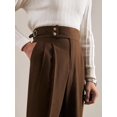 thumbnail image 2 of Vintage Men's Cotton Casual Pants Relaxed Fit Trousers  Dress Pants, 2 of 6
