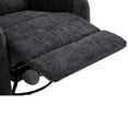 thumbnail image 4 of Christopher Knight Home Manual Recliner Chair with Massage, Swivel Rocker, Side Storage Pocket, Black, 4 of 13