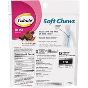 Caltrate Bone Health 600+D3 Chocolate Calcium Soft Chews, 60 Ct