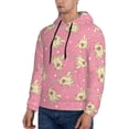 thumbnail image 2 of Hoodies for Men - Funny Cute French Bulldog Pink Long Sleeve Comfrt Men'S Fashion Hoodies & Sweatshirts, Sweatshirts for Men Hoodies Pullover Clothing Clothes with Pouch, 2 of 7