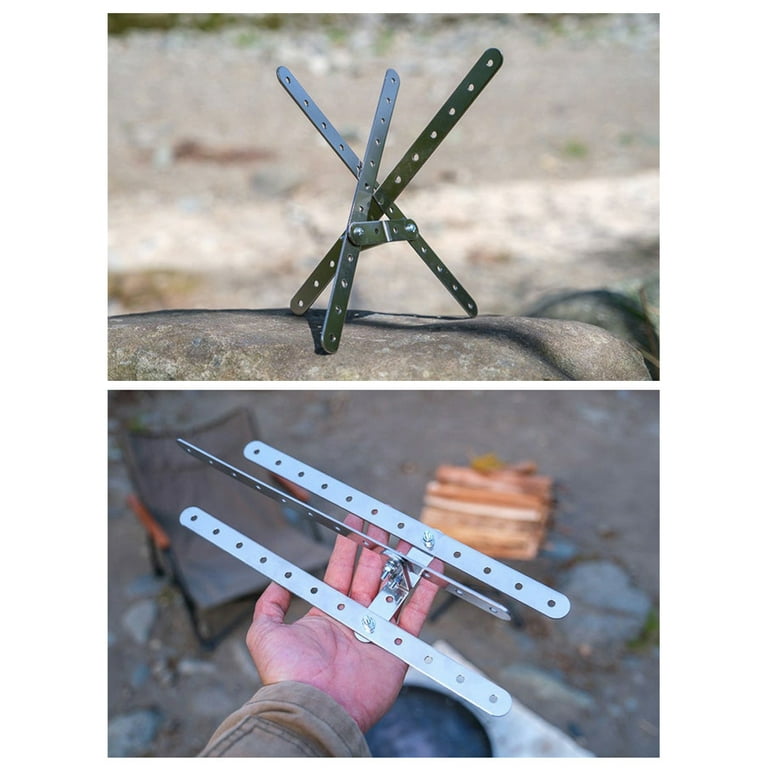 Campfire wood holder outlet
