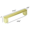 thumbnail image 5 of Contemporary 4.5-inch Nepoli Champagne Gold Finish Square Cabinet Bar Pull Handle (Case of 5) - Champagne Gold, 5 of 5