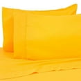 thumbnail image 3 of Premier Colorful Collection Soft Super Bright Microfiber Sheets 4 Piece Set - 8 Hot Colors - Queen / Bright Yellow, 3 of 6