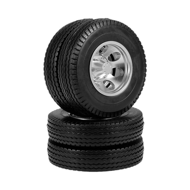 2 piezas de neumáticos y llantas Set 1:14 Tractor camión piezas de repuesto - Rear Tyre Neumático trasero Sunnimix Neumático de rueda de goma