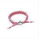 thumbnail image 2 of 10 Piezas Pulsera Envolvente Tejida de Fútbol Ajustable Pulsera para Fanáticos de los Deportes Recuerdos de Eventos para Hombres Pulseras Envolventes para Mujeres H, 2 of 5