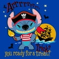 thumbnail image 2 of Toddler's Lilo & Stitch Halloween You Ready for a Trick?  Graphic Tee Royal Blue 5T, 2 of 3