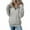 58#Gray, variant on Quarter Zip Pullover Women Lapel Long Sleeve Half Zipper Mockneck Sweatshirt Casual Lightweight Pullover Tops Pockets Black L