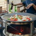 thumbnail image 5 of Solo Stove Large Cast Iron Wok Top, Stir Fry Pan, Cooktop for Bonfire and Yukon fire pit, Fireplace accessory, Cooking surface: 18", Depth: 2.5", Weight: 12.5 lbs, 5 of 5