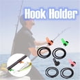 thumbnail image 3 of Comefolife Fishing Rod Hook Keeper Fish Lure Bait Holders Elastic Rubber Rings for Worm Hooks and Treble Hook Saves Rod Guides and Cork Handles, Fishing Gear and Accessories, 10 pcs, 3 of 8