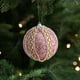 thumbnail image 5 of Ireezec Pink Glitter Foam Christmas Ball Ornament Hanging Decoration for Holiday Tree Party Festive Decorations Indoor Outdoor Xmas Decor, 5 of 6