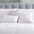 thumbnail image 2 of Riverbrook Home 6 pc Comforter Set, Queen, White/Gray, Boston, Clipped Jacquard, Polyfil, 2 of 6