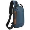 thumbnail image 3 of Segolike Fashion Men Chest Bag Crossbody Bag Backpack, Men's Hiking Bag Shoulder Chest Bag Backpack for Hiking Sports Climbing Walking Blue Gold, 3 of 8