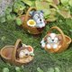 thumbnail image 4 of Garden Statue Animal Planter Figurines Solar Powered Ornament Flower Pot Basket Plant Holder Home Garden Decor,A, 4 of 5
