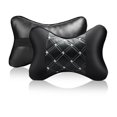 thumbnail image 4 of 2024 Nuevas mini almohadas para el cuello de automóvil de cuero PU cómodas y universales para el reposacabezas del asiento del automóvil, 4 of 5